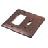 Architectural Combo Toggle / Rocker Light Switch Wall Plate - Antique Copper Finish